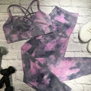 JOY LAB tie dye yoga set SIZE S & M NWOT